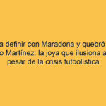 Aprendió a definir con Maradona y quebró un récord de Lautaro Martínez: la joya que ilusiona a Racing a pesar de la crisis futbolística