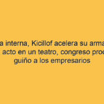 En plena interna, Kicillof acelera su armado en la Ciudad: acto en un teatro, congreso productivo y guiño a los empresarios