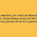 En tono electoral y en medio de especulaciones internas, Sergio Massa sumó otra foto política: visitó a los gremios de las 62 Organizaciones Peronistas