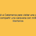 Milei viajó a Catamarca para visitar una planta de litio y compartir una caravana con militantes libertarios