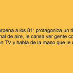 Nora Cárpena a los 81: protagoniza un thriller en un canal de aire, le cansa ver gente cortando cebolla en TV y habla de la mano que le dio Moria