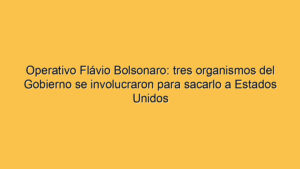 Operativo Flávio Bolsonaro: tres organismos del Gobierno se involucraron para sacarlo a Estados Unidos