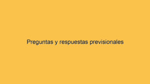 Preguntas y respuestas previsionales