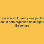 Un avión parado en Iguazú y una publicación de madrugada: la pata argentina de la fuga de Flávio Bolsonaro